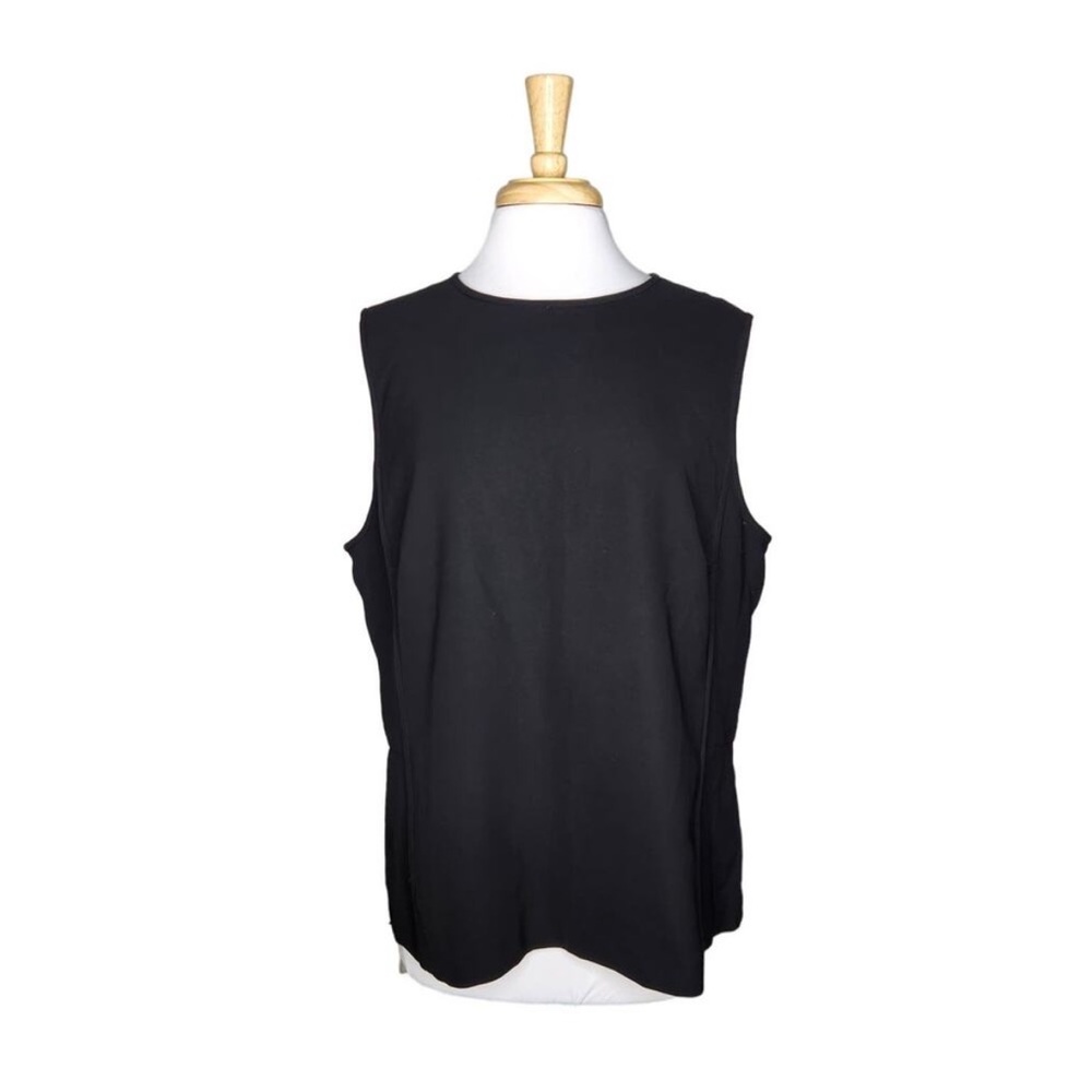 NWT Ann Taylor Black Lined Sleeveless Top (18T)
